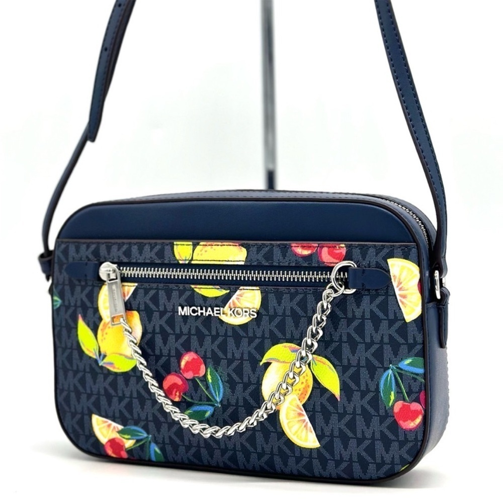 Michael Kors Large EW Zip Chain Xbody
Crossbody Bag Navy Blue Multi